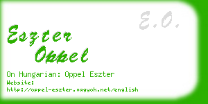 eszter oppel business card